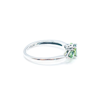 Sterling Silver Chrome Diopside Ring Size 7