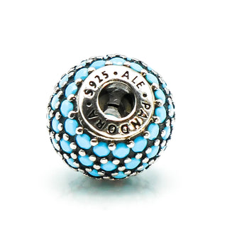 Pandora ESSENCE Wisdom Sterling Silver Charm With Turquoise Crystal