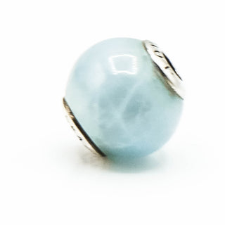 Pandora ESSENCE Loyalty Sterling Silver Charm With Smooth Aquamarine