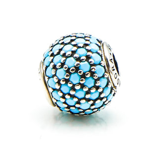 Pandora ESSENCE Wisdom Sterling Silver Charm With Turquoise Crystal