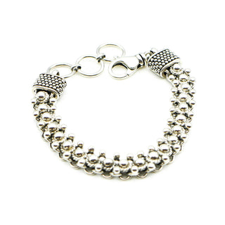 T.K. Anderson Designs Bali Beaded Link Bracelet in Sterling Silver