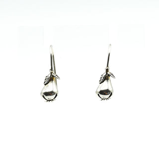 Sterling Silver Pear Dangle Earrings