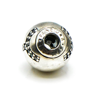 Pandora ESSENCE Pisces Zodiac Sterling Silver Charm With Clear Zirconia