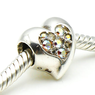 CHAMILIA Swarovski Crystal Heart Sterling Silver Charm