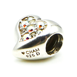 CHAMILIA Swarovski Crystal Heart Sterling Silver Charm