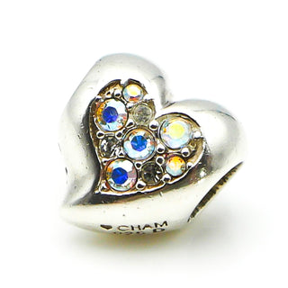 CHAMILIA Swarovski Crystal Heart Sterling Silver Charm