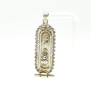 Egyptian Cartouche Sterling Silver Pendant