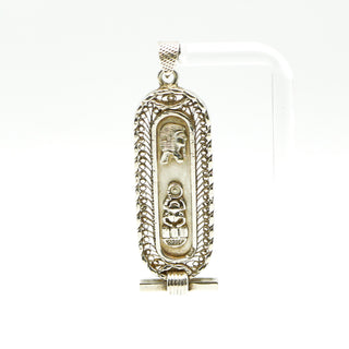 Egyptian Cartouche Sterling Silver Pendant