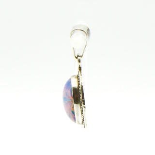 Sterling Silver Dichroic Glass Pendant Made in Mexico
