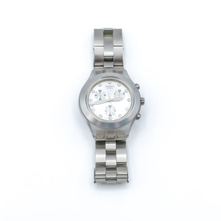 Swatch Irony Diaphane Chrono Full Blooded Silver Watch SVCK4038G