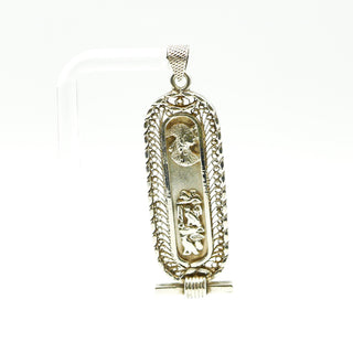 Egyptian Cartouche Sterling Silver Pendant