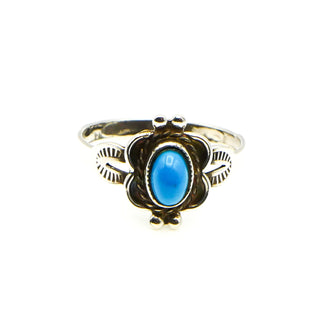 Vintage JOSEPH ESPOSITO Turquoise Sterling Silver Ring Size 7
