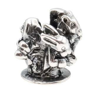 Trollbeads English Tea Party Sterling Silver Charm – Alice in Wonderland UK World Tour