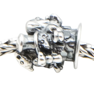 Trollbeads English Tea Party Sterling Silver Charm – Alice in Wonderland UK World Tour