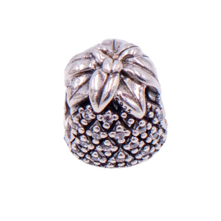 Pandora Retired Sparkling Pineapple Sterling Silver Clear CZ Charm Bead