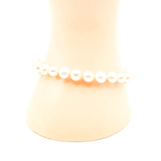 Pink Akoya Pearl Bracelet 14K Gold Clasp 7.5 Inches