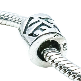 Chamilia Love Sterling Silver Charm Bead With Red Cubic Zirconia