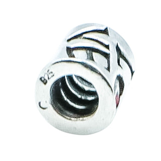 Chamilia Love Sterling Silver Charm Bead With Red Cubic Zirconia