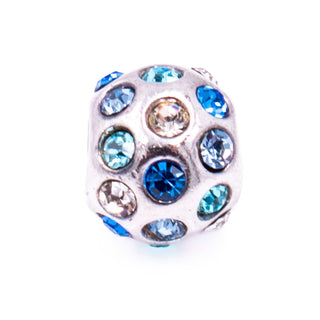 Chamilia Disco Sterling Silver Charm With Blue Swarovski Crystals