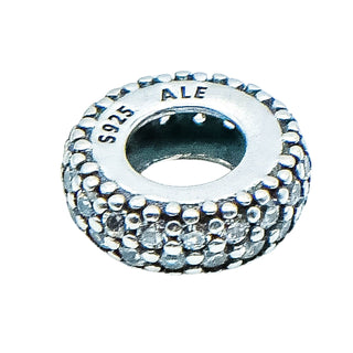 PANDORA Inspiration Within Sterling Silver Spacer Charm With Clear Zirconia