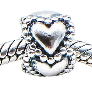 Pandora Retired Everlasting Love Hearts Sterling Silver Charm