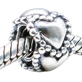 Pandora Retired Everlasting Love Hearts Sterling Silver Charm