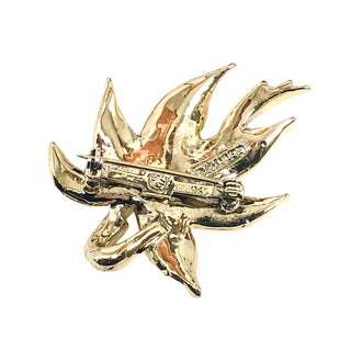 Vintage Gerry's Designer Elegant Gold Tone Leaf Brooch