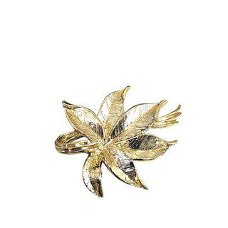 Vintage Gerry's Designer Elegant Gold Tone Leaf Brooch