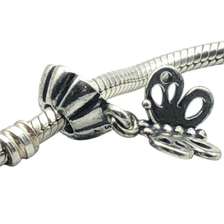Pandora Friends Forever Butterfly Dangle Sterling Silver Charm Retired