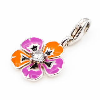 Thomas Sabo Tropical Flower Sterling Silver Charm Pendant