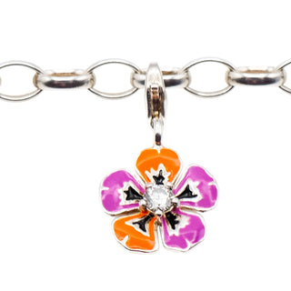 Thomas Sabo Tropical Flower Sterling Silver Charm Pendant