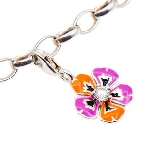 Thomas Sabo Tropical Flower Sterling Silver Charm Pendant