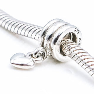 Pandora Silver Heart Dangle Sterling Silver Charm
