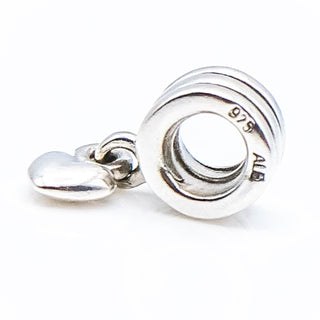Pandora Silver Heart Dangle Sterling Silver Charm