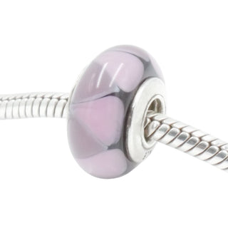 Pandora Captivating Purple Sterling Silver Charm Murano Glass Bead