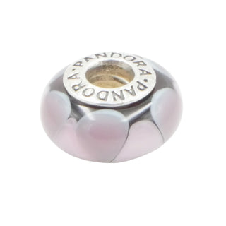 Pandora Captivating Purple Sterling Silver Charm Murano Glass Bead