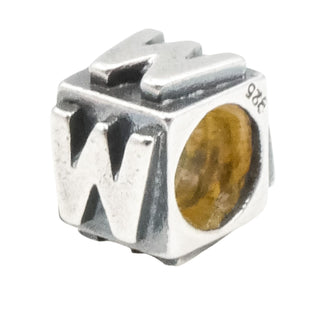 Lovelinks by Aagaard Initial Letter M Sterling Silver Charm Bead