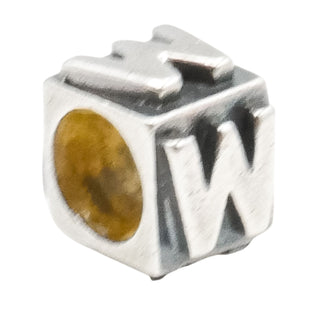 Lovelinks by Aagaard Initial Letter M Sterling Silver Charm Bead