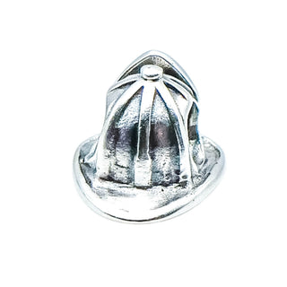 Chamilia Firefighter Helmet Sterling Silver Charm Bead Fire Dept Fireman First Responder