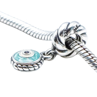 Pandora Blue Eye Sterling Silver Dangle Charm
