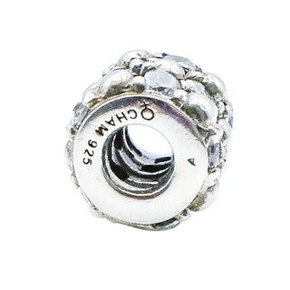 Chamilia Gleaming Splendor Sterling Silver CZ Charm Bead Sparkle Bracelet