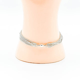 PANDORA Sterling Silver Multi-Strand One Station Clip Capture Bracelet - 9.1 Inches