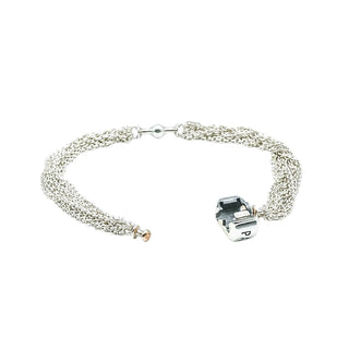 PANDORA Sterling Silver Multi-Strand One Station Clip Capture Bracelet - 9.1 Inches