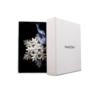 PANDORA Limited Edition 2015 Porcelain Snowflake Christmas Ornament