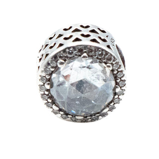 Pandora Radiant Hearts Clear CZ Charm Sterling Silver Retired