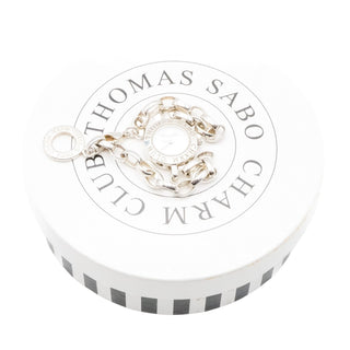 Thomas Sabo Charm Club Retired Sterling Silver Watch Bracelet – Adjustable 8 Inches