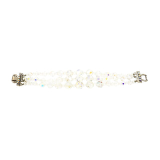 Vintage Aurora Borealis Crystal Bead Demi-Parure Necklace And Bracelet Set