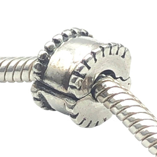 Pandora Beaded Round CLIP CHARM #790267 Sterling Silver