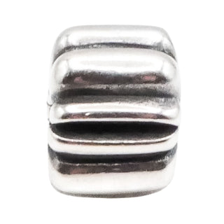 Pandora Ribbed Sterling Silver Clip Charm – Retired