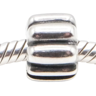 Pandora Ribbed Sterling Silver Clip Charm – Retired